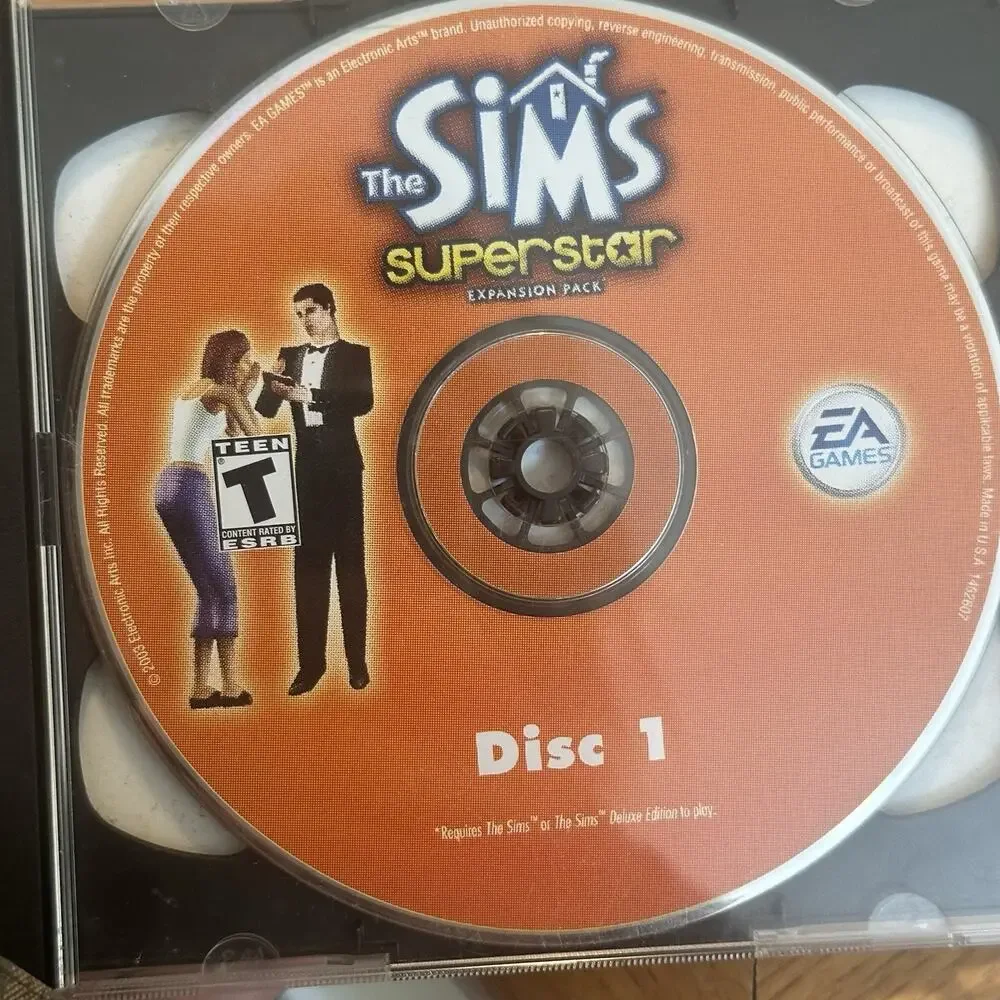Vintage The Sims PC Game Lot Deluxe Livin’ Large Superstar Expansion Untested